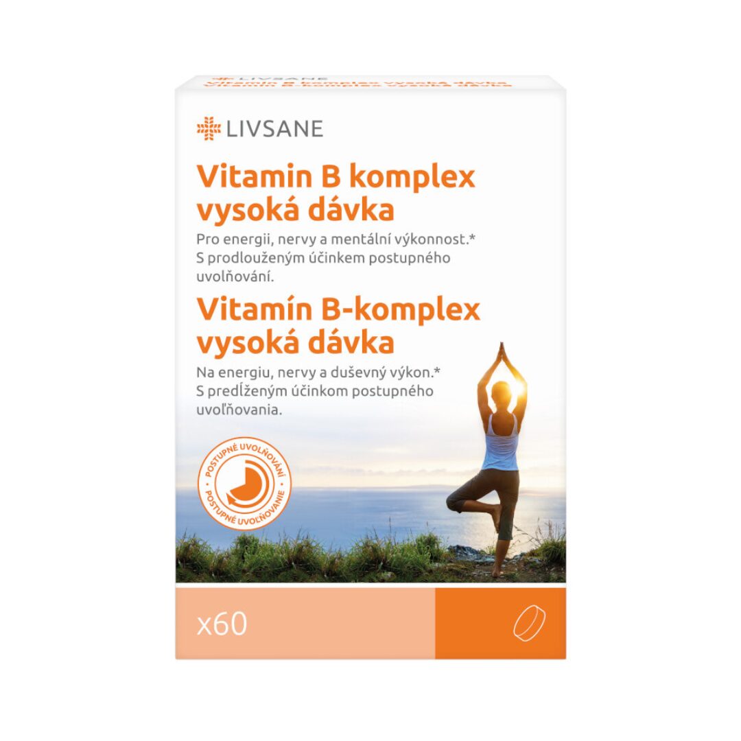 LIVSANE Vitamin B komplex vysoká dávka, 60 ks